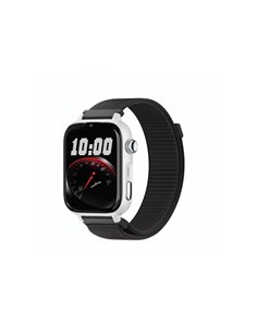 Savefamily Reloj Intelligente Smartwatch Infantil SaveWatch Plus 2 - Écran Amoled - Carcasa Blanca - Correa Tela Negra