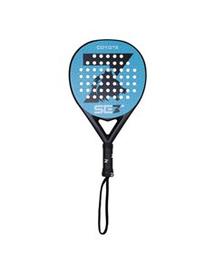 Set Coyote Pala de Padel - Forma Ronde - Marco et Face 100% Fibre de Vidrio - Nucleo Goma Black Eva XtraSoft