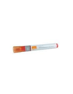 Nobo Pack de 10 Feutres Pour Tableau Blanca - Pointe Ronde 3mm - Encre Liquida - Ventana Pour Ver le Nivel de Encre - Couleur Ro