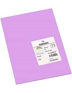 Canson Guarro Pack de 50 Cartulinas Iris A4 de 185g - 21x29.7cm - Couleur Lila