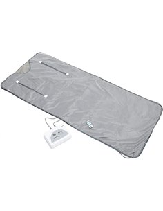 Innovagoods Bedna Manta Sauna de Calor Infrarrojo - 650W - 2 Cables de 150cm - Écran LED - Temperatura Regulable - Pliable - Tem