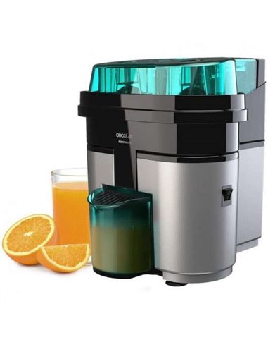 Cecotec EssentialVita Twice Black Exprimidor Electrico 90W - Vaso de 0.5L - Double Cabezal et Cortador - Filtro Pour Pulpa
