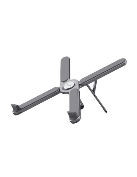 Trust Macy Support Pliable Pour Portatiles - Supporte jusqu'à 20Kg - Portatiles Jusqu'à 17.3" - Corps de Aluminium