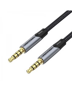 Vention Câble Estereo Jack 3.5 Mâle à Jack 3.5 Mâle - 0.5m - Couleur Gris