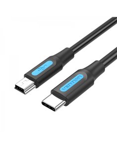 Vention Câble USB-C Mâle à MiniUSB Mâle - 2m - Couleur Noir
