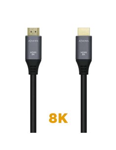 Aisens Câble HDMI V2.1 Ultra Haute vitesse 8K@60Hz 48Gbps - À/M-À/M - 0.5m - Couleur Noir