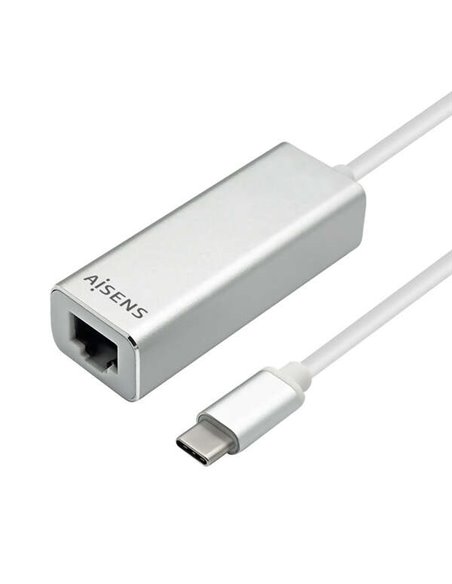 Aisens Conversor USB3.1 GEN1 USB-C à Ethernet Gigabit 10/100/1000 Mbps - Couleur Noir