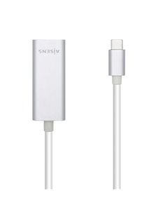 Aisens Conversor USB3.1 Gen1 USB-C à Ethernet Gigabit 10/100/1000 Mbps - 15cm - Couleur Argent