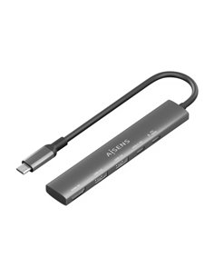 Aisens USB-C Dock 5 en 1 - USB-C à 1xHDMI - 2xUSB-À - 1xUSB-C - 1xUSB-C PD 100W - 15cm - Couleur Gris