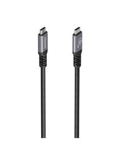 Aisens Câble USB-C Mâle - Supporte jusqu'à 240W - Longueur 2m - Vitesse de transfert Jusqu'à 40Gbps - Résolution 8K - Aluminium 