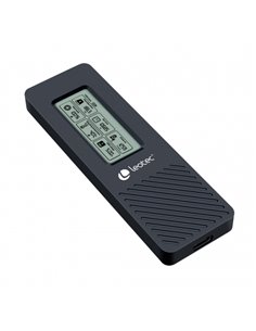 Leotec Boîte Externa Pour Disco SSD M.2 NVMe - USB 3.2 Gen 2 - Panel LCD Type-C - 10Gbps
