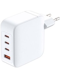 D-Link Cargador de Pared GaN de 140W - 3 USB-C et 1 USB-À - QC 4.0 - Couleur Blanc