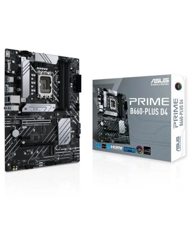 Asus Prime B660-PLUS D4 Placa Base Intel 1700 4x DDR4 - HDMI, M.2, PCIe4.0, 4x Sata III, USB 3.2, ATX