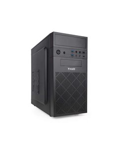 Tooq Boîte Minitorre Micro-ATX/Mini-ITX - Taille Disco Soportado 3.5", 2.5" - USB3.0, 2.0, Audio HD, Lector de Tarjetas - Ventil