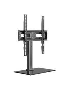 Unykach Support de Mesa Pour TV de 23"-60" - Base de Vidrio Templado - Peso Max 40Kg - VESA 400x400mm - Couleur Noir