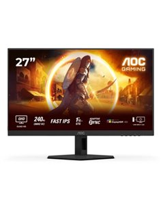AOC Q27G4ZR Monitor 27" FastIPS QHD 240Hz/260Hz HDR400 - Respuesta 1ms - Réglable en Altura, Inclinacion et Rotacion - HDMI, Dis