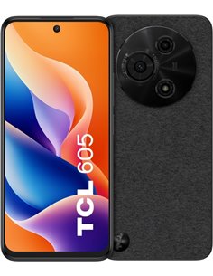 TCL 605 Smartphone 6.75" - 8GB - 256GB - Appareil photo 50MP - Batterie 5200mAh - Couleur Noir