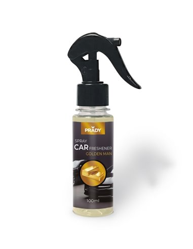 Prady Ambientador Coche Golden Man - Flacon de 100 ml - Spray pulvérisateur