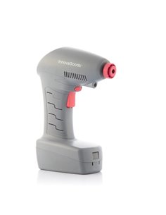Innovagoods Airpro+ Compresor de Aire Portable - Potencia 100W - Toma de Corriente de 12V - 25l/min - Câble 3.5m - Luz LED - Com