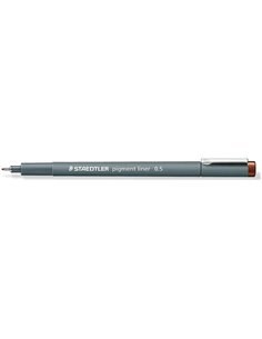 Staedtler Pigment Liner 308 Feutre Calibrado - Trait 0.5mm - Séchage rapide - Couleur Marron
