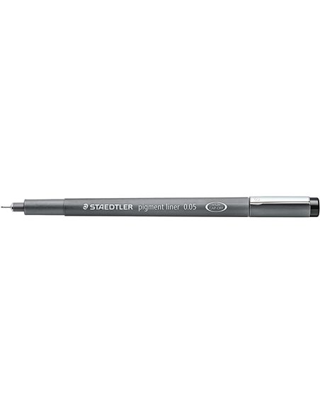 Staedtler Pigment Liner 308 Feutre Calibrado - Trait 0.05mm - Séchage rapide - Couleur Noir