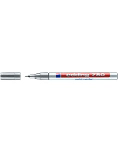Edding 780 Feutre Permanent de Encre Opaca - Pointe Ronde - Trait 0.8mm - Puntas de Recambio Disponibles - Séchage rapide - Coul