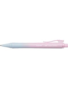 Faber-Castell Daily Ball Flow Edition Blushing Sky Stylo à bille Retractil XB - Atractivo Design - Encre Bleu Indeleble - Couleu