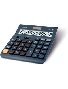 Casio DH-12ET Calculadora de Sobremesa - Écran Extra-grand de 12 Digitos - Alimentation Solar et Pilas - Couleur Bleu Foncé