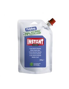 Instant Classic Cola Blanca 250gr en Format Polybag - Adapté Pour Usage Infantil et/ou Domestique - Sans Disolventes - Couleur B