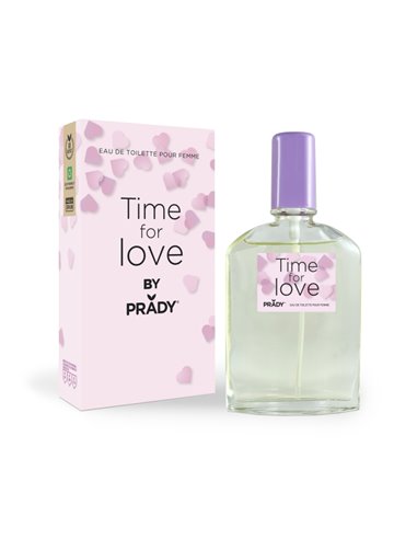 Prady Colonia de Mujer Time For Love - Flacon de 90 ml - Spray pulvérisateur