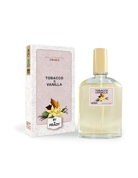 Prady Colonia Unisex Tobacco & Vanilla - Flacon de 90 ml - Spray pulvérisateur