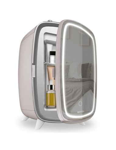Cecotec CoolingBeauty 6000 Mirror Rose Nevera Pour Cosmeticos Avec Espejo - Capacité 6L - Luz LED Avec 3 Intensidades - Silencio