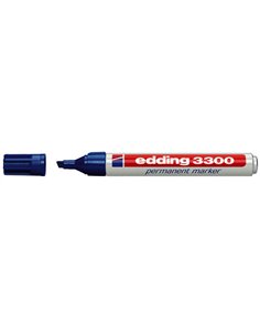 Edding 3300 Feutre Permanent - Pointe Biselada - Trait entre 1 et 5 mm. - Encre Casi Inodora - Séchage rapide - Couleur Bleu
