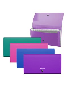 Erichkrause Clasificadores Matt Vivid - 12 Fundas - Taille Cheque - Couleurs assorties