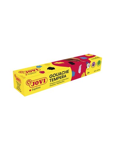 Jovi Gouache Étui de 5 Botes de Tempera Scolaire 35ml - Mezclables - Pour Papier, Cartulina, Bois, Tela, Pasta de Modelar et Fan