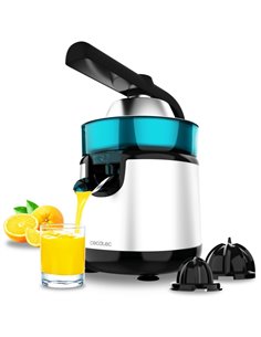 Cecotec EssentialVita Hyden 120 Steel Exprimidor Electrico de Brazo - Potencia 120W - Capacité 250ml - Boquilla Antigoteo - Acie
