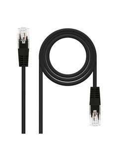 Nanocable Câble Réseau Latiguillo RJ45 CAT.6 UTP AWG24 - 25 cm - Couleur Noir