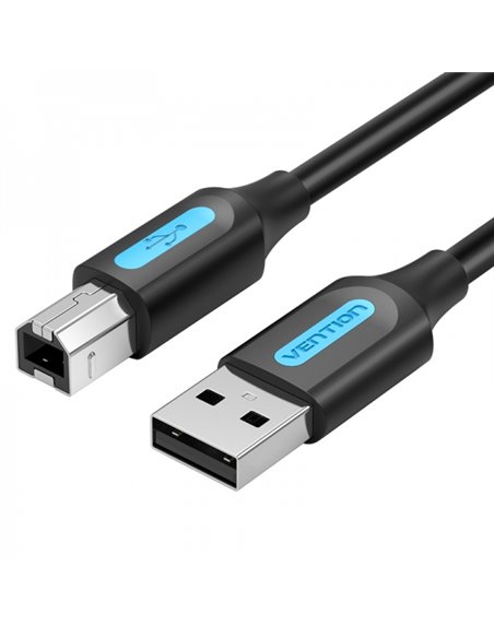 Vention Câble Imprimante USB 2.0 Mâle à USB-B Mâle - 0.5m - Couleur Noir