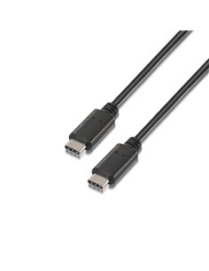 Aisens Câble USB 2.0 3A - Tipo USB-C/M-USB-C/M - 3.0m - Couleur Noir