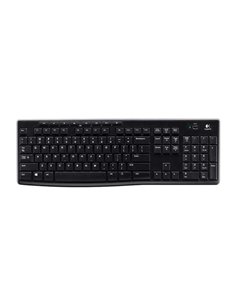 Logitech K270 Clavier Inalambrico USB - Résistant à Salpicaduras - Teclas de Acceso Rapide - Couleur Noir