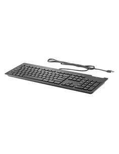HP Business Slim Smartcard Clavier USB - Lector de Tarjetas Inteligentes Intergado - Inclinacion Réglable - Résistant à Derrames