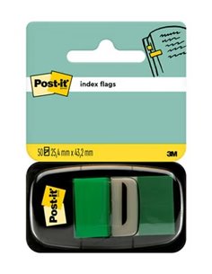 Post-it Index Dispensador Avec 50 Marcadores Reposicionables 25.4 x 43.2mm - Adherencia Firme - Pour Marcar, Señalar ou Destacar