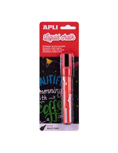 Apli Feutre de Tiza Liquida - Pointe Ronde de 5.5mm - Facile de Borrar Avec Paño Humedo - Séchage rapide et Usage Sencillo - Bas