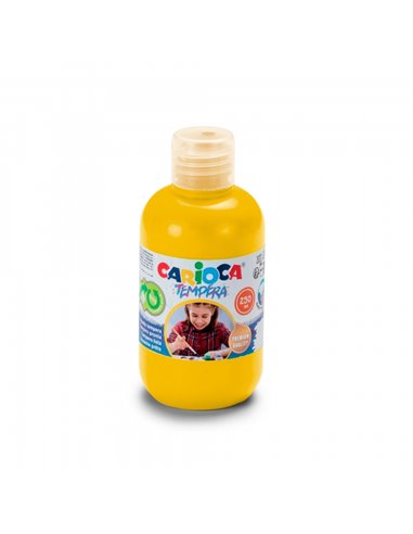 Carioca Botella Tempera 250ml - Couleurs Superlavables - Faciles de Mezclar - Aplicable en Materiales Porosos - Haute Opacidad -