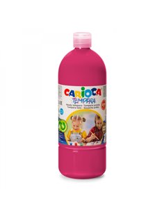 Carioca Botella Tempera 1000ml - Couleurs Superlavables - Faciles de Mezclar - Aplicable en Materiales Porosos - Haute Opacidad 