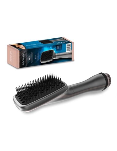 Cecotec Bamba CeramicCare Unique Square Cepillo Alisador 3 en 1 - 1000W - Cabezal Cuadrado Innovador - Revestimiento Ceramico - 