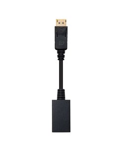 Nanocable Conversor DisplayPort à HDMI - DP/M-HDMI À/H - 15 cm - Couleur Noir