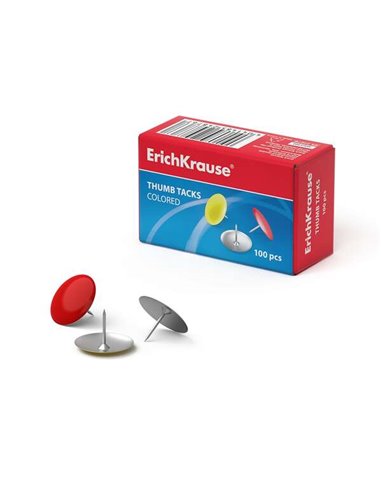 Erichkrause Chinchetas Metalicas de Couleurs - Alambre de Acier de Haute qualité - Resistencia Mejorada - Résistant à La Corrosi
