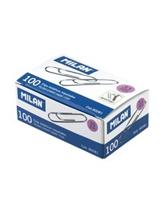 Milan Boîte de 100 Clips Labiados Niquelados 33mm