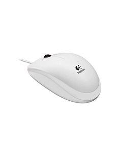 Logitech B100 Souris USB 800dpi - 3 Botones - Usage Ambidiestro - Câble de 1.80m - Couleur Blanc